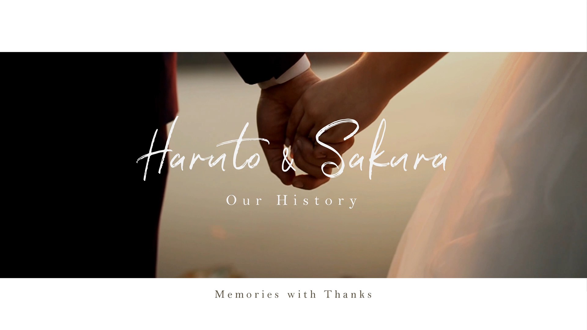 お洒落で涙を誘う感動の結婚式プロフィールムービー【LIFE】